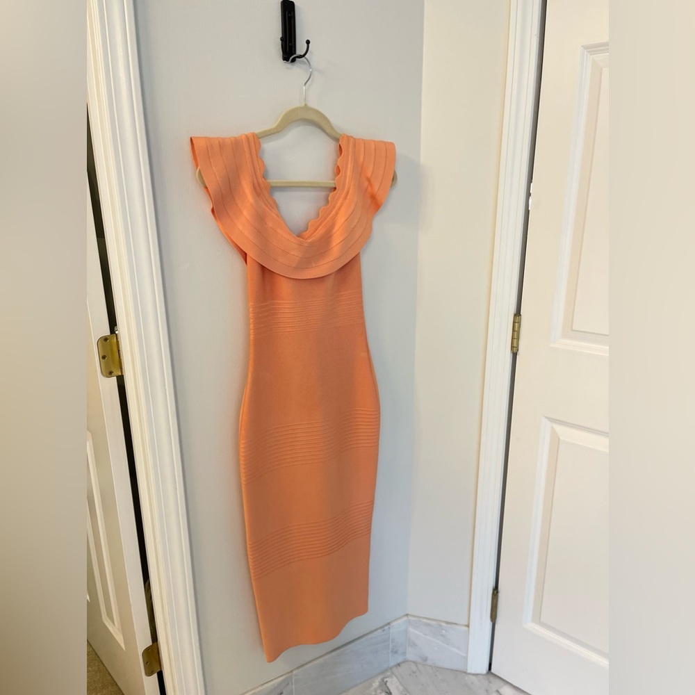 House of Cb London Light orange Bandage Dress S